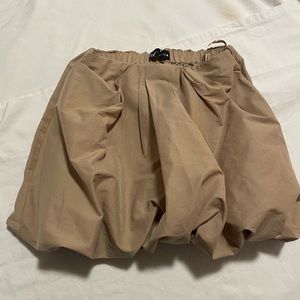 NWT Khaki Puffer Mini Skirt